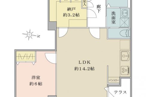 1LDKS（納戸）