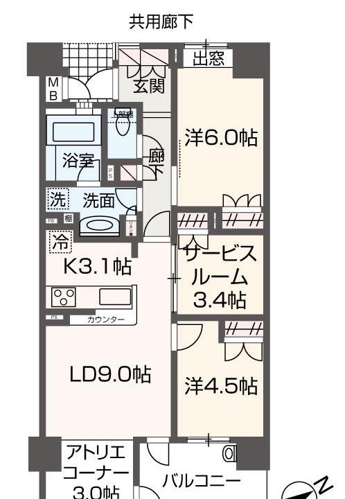 2LDKS（納戸）-1