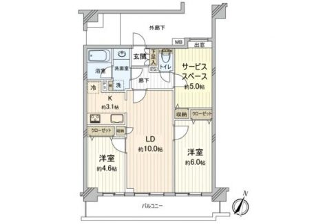 2LDKS（納戸）-1