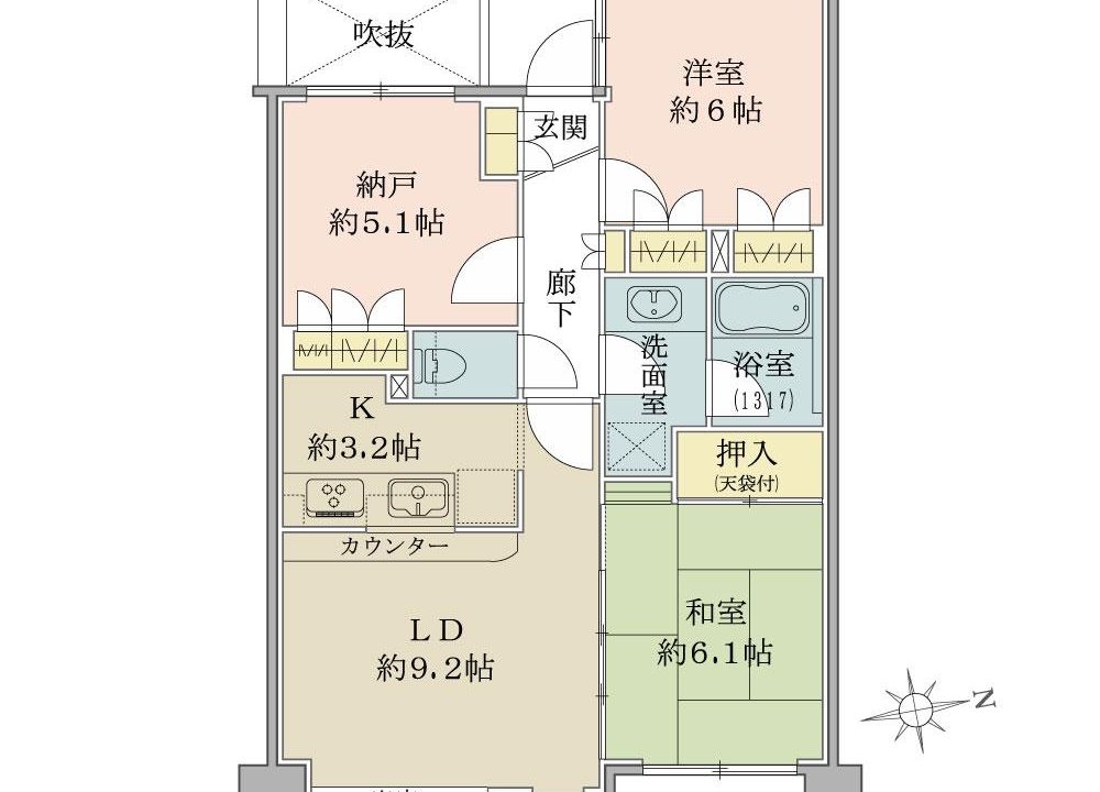 2LDKS（納戸）