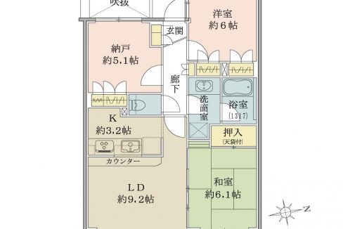 2LDKS（納戸）